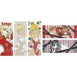Banpresto Ichiban Kuji Fate/Extra Last Encore Saber Hot Water Bath ver. Towels Set of 5 D Award