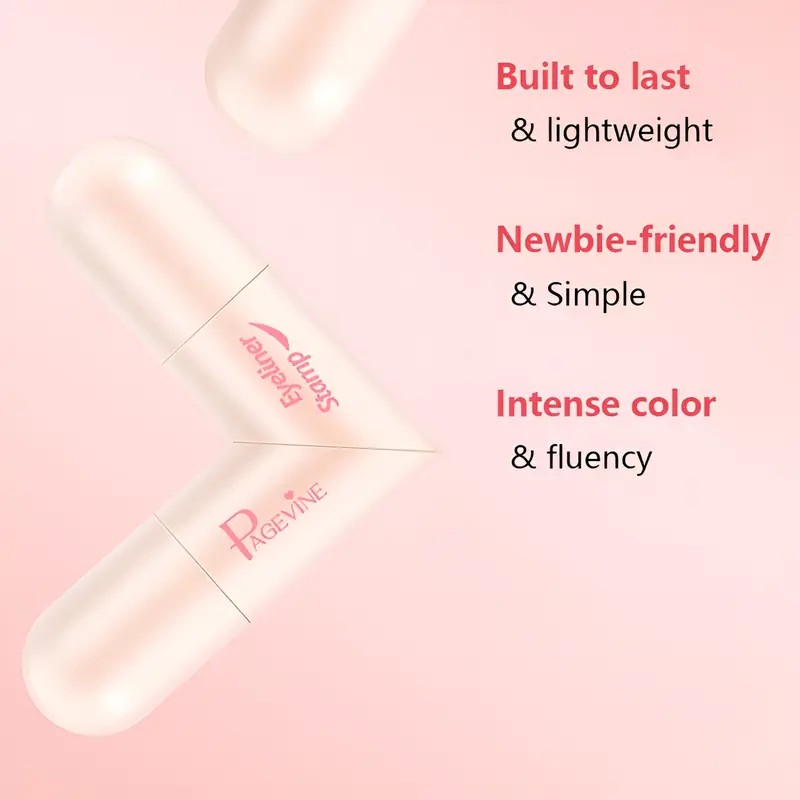 Rotating Eyeliner Stamp Pen – Dual-Head Wing Stamp, Quick-Dry, Smudge-Proof,