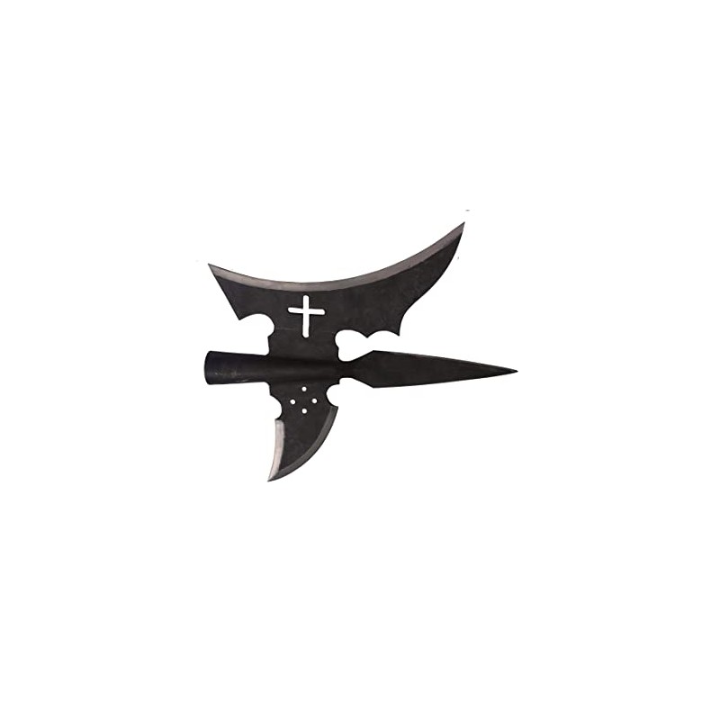 Alabarda medieval forjada a mano de acero de alto carbono