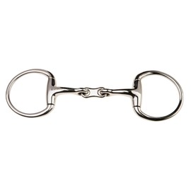 JP Korsteel Stainless Steel French Link Eggbutt Snaffle Bit, 5"
