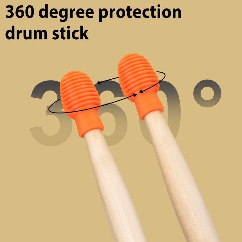 4 Pieces Drum Mute Drum Dampener Silicone Drumstick Silent Practice