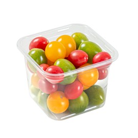 Restaurantware-Thermo Tek 20 Ounce Snack Containers, 100 Count Durable, Heavy-Duty, Clear Plastic Square Snack Deli Containers For Cafes, Restaurants, Bakeries, Dessert Shops and Household Use
