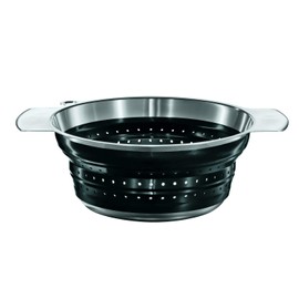 Rosle 24 cm Foldable Colander, Black
