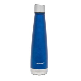 Costablue Insulated Water Bottle - On-The-Go Refillable Stainless Steel Water Bottles For Adults, Reusable Thermos Travel Tumbler With Leak-proof Lid For Hot & Cold Beverages (17Oz. Blue)
