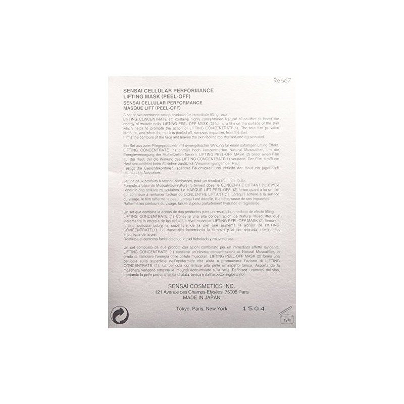 Sensai Cellular Performance Peel-Off Lifting Mask 20/50 ml