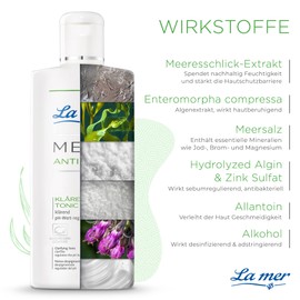 La mer MED+ Anti-Spot Clarifying Tonic - For Combating Impurities - Gentle Cleansing - Antibacterial and Soothing - For Blemished Skin - 200 ml