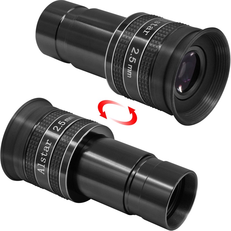Alstar 1.25" 2.5mm 58-Degree Planetary Eyepiece For Telescope