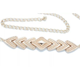 Unbranded Women Jeans Pant Belt Gold Metal Chain Arrowhead Bling Charm Buckle Size M L XL