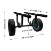 JOIERW Heavy Duty Kayak Cart, Width Adjustable Canoe Cart with