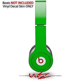 Skin Decal Wrap Works with Original Beats Solo HD Headphones Solids Collection Green Skin Only (Headphones NOT Included)