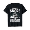Snowmobile Art For Men Women Snowmobiling Snowmobile Lover T-Shirt