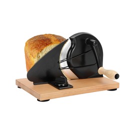 Redants Manual Bread Slicer for Homemade Sourdough Bread, Versatile Hand Crank Bread Slicer, Adjustable Thickness for Smooth Cutting, Food Grade Stainless Steel (Black)