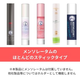 EIKETU Lipstick Holder, Stainless Steel Holder for Lipbalm (Sleeve Type, Mentholatum Only)