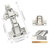 Furniware 4 Pack 2 Pair 165 Degree Lazy Susan Hinges