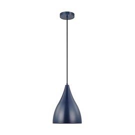 Generation Lighting 6545301-127 Oden Pendant, 1-Light 60 Watts, Navy