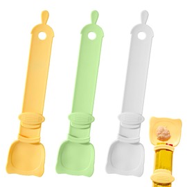 Arvintas Arvintas 3PCS Cat Strip Feeder Spoon, Sliding Pet Treat Spoon Squeeze, Easy Feeding Pet Spoon for Puree and Bisque Delectables Lickable Wet Cat Treat