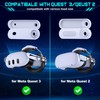 Head Strap for Quest 2/Quest 3/Quest 3S, 2x7500mAH Detachable Pack