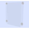 6 Pack Window Sign Holder 11" x 17" Clear Acrylic