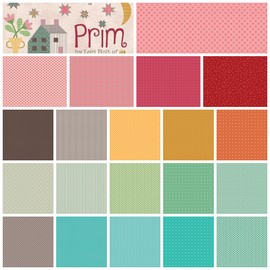 Prim Mixed Colors 20 Fat Eighths Bundle by Lori Holt for Riley Blake, 2 1/2 Yards Total