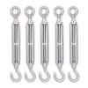 EMCOLLECTION 5pcs M6 Stainless Steel 304 Hook & Eye Turnbuckle