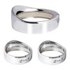 NTHREEAUTO Chrome Motorcycle Lights Frenched Ring Kit Compatible with Harley,