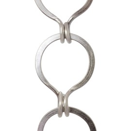 RCH Hardware CH-04R-SN Brass Chandelier Chain, Satin Nickel (1 Foot)