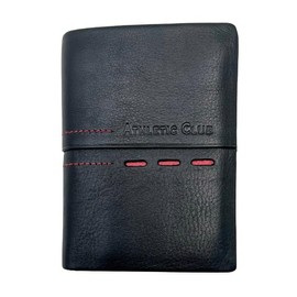 Athletic Club Black Classic Unisex Leather Wallet, black, Classic