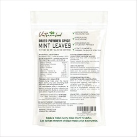 MINT LEAVES POWDER 2.47 Oz (70g) VIETFARMFOOD: Pure, natural freeze-dried spice made from real vegetables and fruits - perfect for enhancing every meal, from cooking, baking, salads, soups, sauces