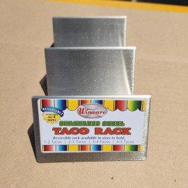 Winware Taco Holder 2-3 Slots Stainless Steel Rack also great for Hot Dogs