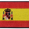 Spain Flag Embroidered Patch Spanish Iron On Sew On National