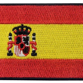 Spain Flag Embroidered Patch Spanish Iron On Sew On National Emblem