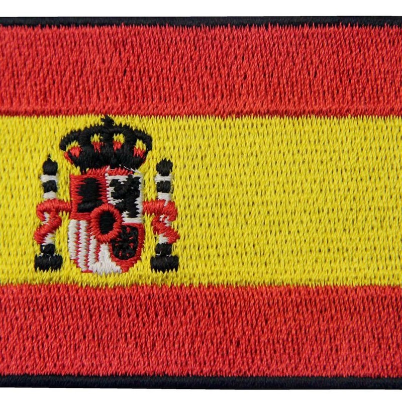Spain Flag Embroidered Patch Spanish Iron On Sew On National