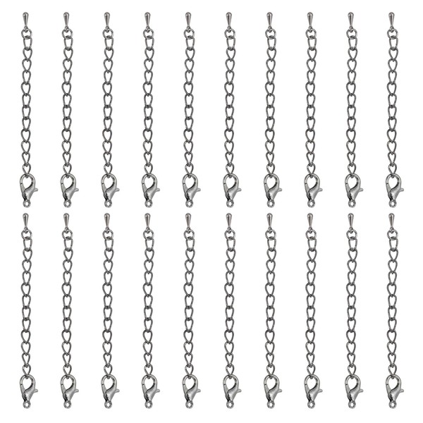 PATIKIL 7 Inch Necklace Extenders, 20 Pcs Lobster Clasp Bracelet