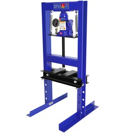 6 Ton Hydraulic Press, H-Frame Garage Floor Shop Press with Built-in Relief Valve & Pressure Gauge to Bend, Straighten, Or Press Parts, Install Bearings & U-Joints