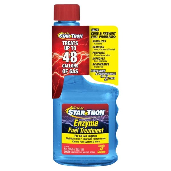 STAR BRITE Star Tron Enzyme Fuel Treatment SEF Gasoline Formula - 1 oz. Treats 6 Gallons - 8 OZ (14308)
