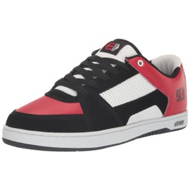 Etnies Men's MC Rap Low Top Skate Shoe, Black/Red/White, 10