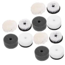 BESPORTBLE 3sets Shoe Brush Set Polishing Dusting Brushes with Sponge for Shoe Cleaning Easy Installation Durable Accessories for Sneakers and Leather Care 4pcs*3