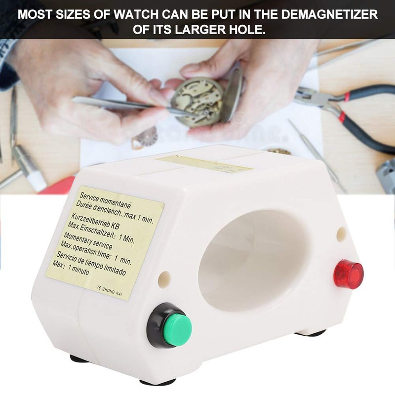 Watch Demagnetizer Professional Electrical Demagnetizer Tool Watch Repair Degausser Kit