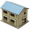 Advance Z Gauge 0044 Total Double Story House (Blue Roof) (Paper Structure Kit)