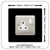 Single Socket Surround | Square | Acrylic Back Panel or