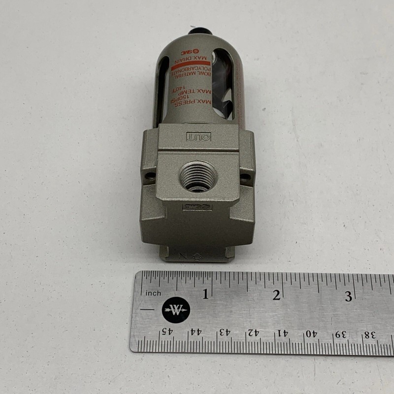 SMC AF20-N02-CZ Modular Compressed Air Filter 1/4" NPT, 150PSI, Auto