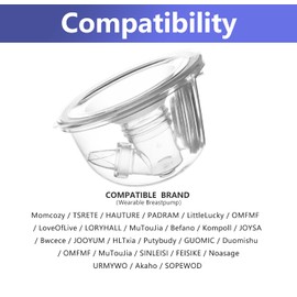 Belmikal Brida de silicona de 16 mm compatible con Momcozy/TSRETE/kmaier/LoveOfLive/OMFMF, brida de bomba de leche usable, reemplazo de insertos de brida, bridas de bomba de uso con S9|S10|S12|S9 S12 PRO