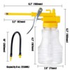 Oil Can Transparent High Pressure Oiler Lubrication Oil Can Bottle