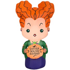 Gemmy Airblown Inflatable Hocus Pocus Winifred, 3.5 ft Tall, Orange