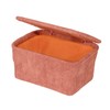 WENKO Anela Bathroom Basket with Lid Dusky Pink