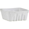 Creative Brands Porcelain Berry Basket, Medium, White