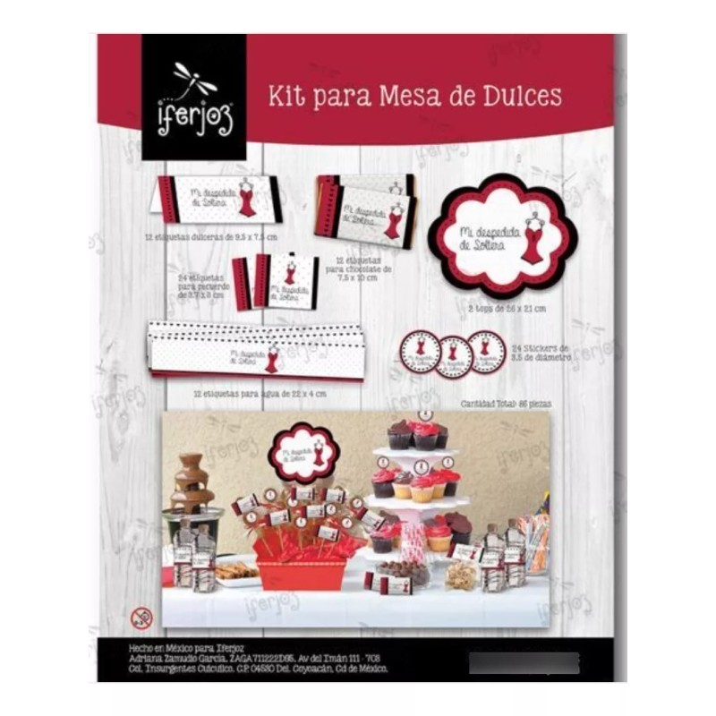 ifz Kit Decoracion Fiesta Mesa Dulces Despedida De Soltera Set