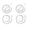 CENPEK 5 Pcs Toilet Flapper Replacement Chain Metal Triangle Hook