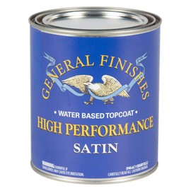 General Finishes High Performance Water Based Topcoat, 1 Quart, Satin