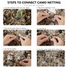 BASSDASH Camo Netting Camouflage Mesh Water Resistant for Hunting Blind